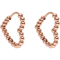Purelei Boucles d'oreilles 'Bubble Heart' or rose