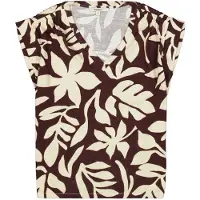 Garcia P260210 Short Sleeve V Neck T-shirt Marron S Femme