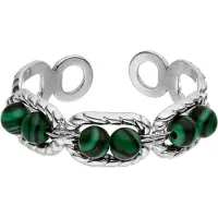 Purelei Bague 'Harmony' vert / argent