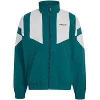 Adidas Originals Veste mi-saison 'BLOCKED TRACK' émeraude / blanc