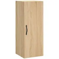 vidaXL Armoire murale Chêne Sonoma 34,5x34x90 cm Matériau dérivé du bois
