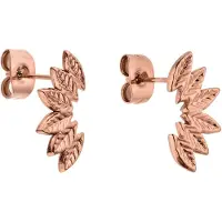 Purelei Boucles d'oreilles 'Leaf' or rose