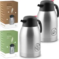 Berdsen Bouilloire sous vide, lot de 2, pour café et thé 2 l BD-780