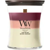 Woodwick Trilogy Lush Nectar bougie parfumée avec mèche en bois 275 g