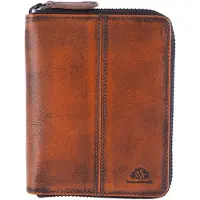 Green Burry Porte-monnaies 'Destressed' cognac