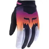 FOX Womens 180 Flora Gants MX Noir/Rose M femmes