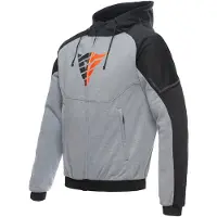 Dainese Veste à capuche zippée Daemon-X Safety Motorrad, grau/schwarz/rot, 58