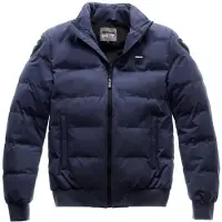 Blauer College Solid Bleu Blouson Taille L