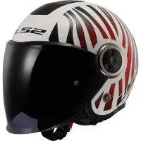 LS2 OF620 Classy Cool Blanc Wineberry Casque Jet Taille XS