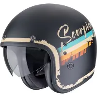 Scorpion Belfast Evo Adonis Casque Jet Mat/Noir/Beige XS unisex