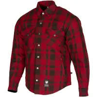 Merlin Axe Hydro Kevlar Chemise Moto Imperméable Rouge Taille M