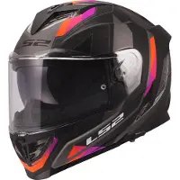LS2 Casque LS2 FF818 Storm III Sporty, gris/violet, XL (61/62)
