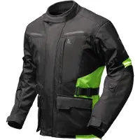 Modeka Veste de moto en textile Tarex II, noir/jaune, taille S