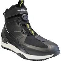 MUGENRACE Stopee Chaussures Moto Noires Blanches Taille 40