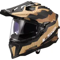 LS2 LS2MX701ExplorerCTrickMarronSand06CasqueAdventure Taille XS