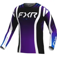 FXR Maillot de motocross Helium Infinity, noir/blanc/violet, XL