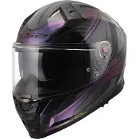LS2 Helmets Casque LS2 FF811 Vector II Carbon Savage, gris/blanc/rouge, XL (61/62)