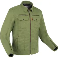 Segura Veste textile imperméable pour moto Patrol, kaki, S