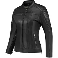 Rusty Stitches Alice blouson de cuir pour femme, noir, 38