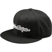Troy Lee Designs Flat Bill Signature Cap Noir