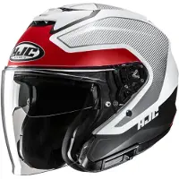 HJC i31 Tevis MC1SF casque jet Mat/Blanc/Noir/Rouge XS unisex