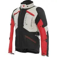 Dainese Veste de moto imperméable en textile Gullfoss D-Dry, noir/blanc/rouge, taille 60