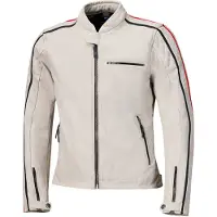 Held Brixham 52420 Veste en cuir Gris/Rouge 50 hommes