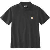 Carhartt Short Sleeve Polo Noir S Homme