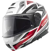 Schuberth C5 Zenith Casque Modulable Noir/Rouge/Blanc 55 unisex