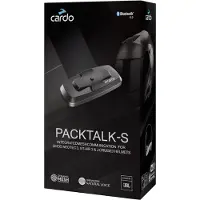 Cardo Packtalk-S Bluetooth Système de communication : pack unique pour casques de moto Shoei Gen 3