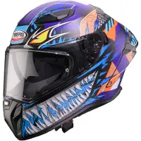 Caberg Casque intégral DRIFT EVO II NOBO, taille S, bleu/orange/violet/noir