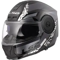 LS2 LS2FF902ScopeIIOxydNoirTitanium06CasqueModulable Taille XS