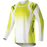Alpinestars Maillot Techstar Push 2023 Yellow Fluo White