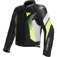 Dainese Super Rider 2 Absøluteshell VESTE TEXTILE Noir/Blanc/Jaune 48 hommes