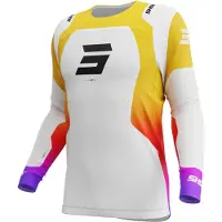Shot Race Gear Contact Ionyx Long Sleeve Jersey Blanc S Homme