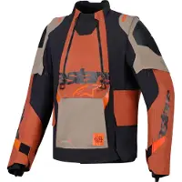 Alpinestars Harok Pro, veste textile DrystarXF ,Noir/Marron/Rouge ,XXL