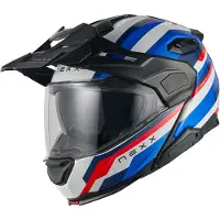 NEXX X.Lifecountry Westbound Bleu Rouge Casque Modulable Taille 2XL