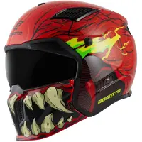 Bogotto Casque Radic Bestia 22.06, rouge/noir/jaune, XL