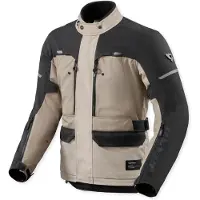 REV'IT! Veste de moto textile imperméable Revit Outback 5 H2O, sable/noir, 4XL