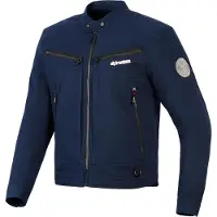 Alpinestars Veste de moto en textile Bruiser, bleu foncé, taille S