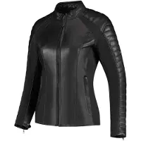 Rusty Stitches Donna Blouson en cuir de moto pour femmes