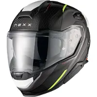 NEXX X.TR Carbon Rush, casque intégral ,Mat Noir/Jaune Néon/Blanc ,L