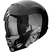 Scorpion EXO-Combat II Solid, casque modulaire ,Noir ,L