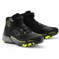 Alpinestars CR-X, chaussures Drystar ,Noir/Gris/Jaune Néon ,10.5 US