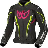 Berik Fufur Veste en cuir moto pour femmes