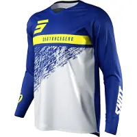 Shot Race Gear Devo Roll Long Sleeve Jersey Bleu M Homme
