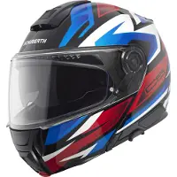 Schuberth C5 Zenith Casque Modulable Blanc/Bleu/Rouge 65 unisex
