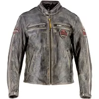 Helstons Ace, veste en cuir pour moto, marron, taille 2XL