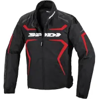 Spidi Sportmaster H2Out blouson textile pour moto, noir/rouge, S