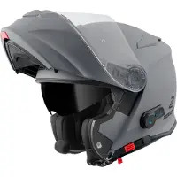 Bogotto Casque à visière H271 BT Bluetooth, gris mat, XS